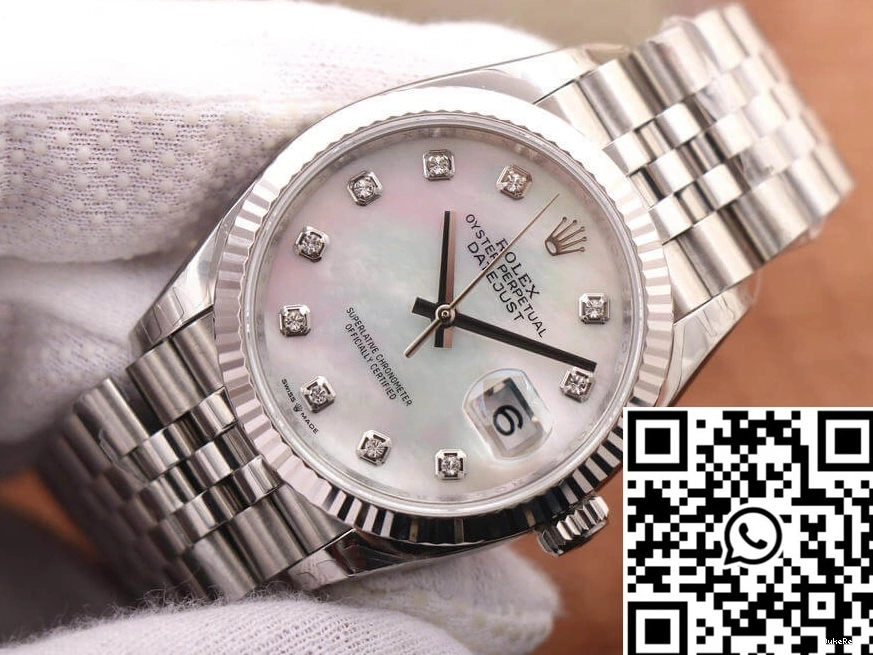 M126234-0019 Dial Rolex Mother-Of-Pearl White Datejust Factory EW 0306